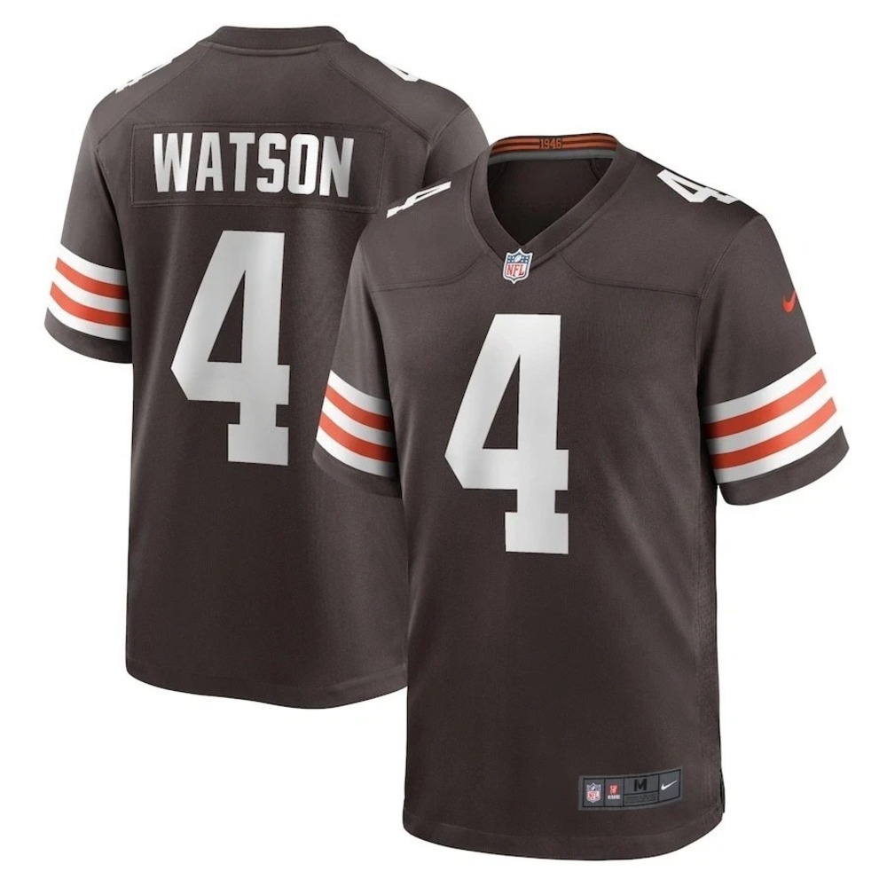 NFL NIke Cleveland Browns Watson 4 Dri Fit On Field Jersey Size XXL